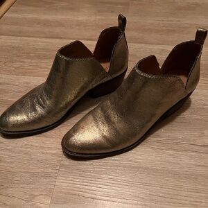 Lucky Brand Gold Booties
